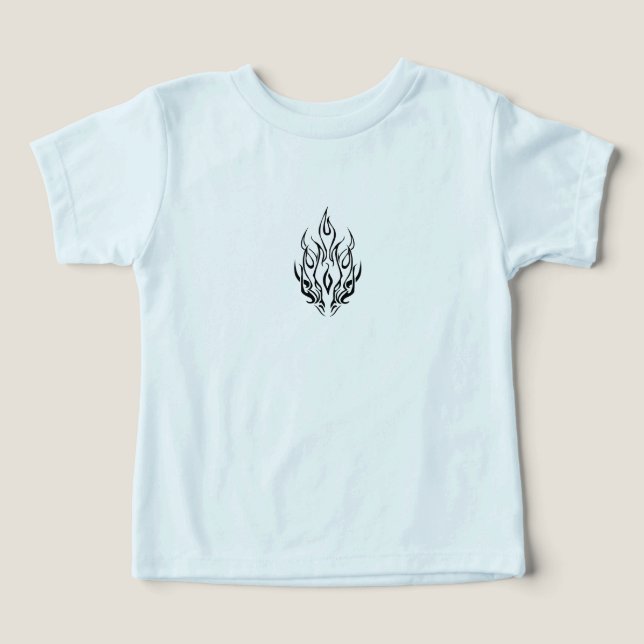 Dark Tribal Flame Mask – Abstract Fire Art Design (Design frontal)