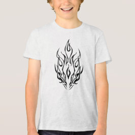 Dark Tribal Flame Mask – Abstract Fire Art Design