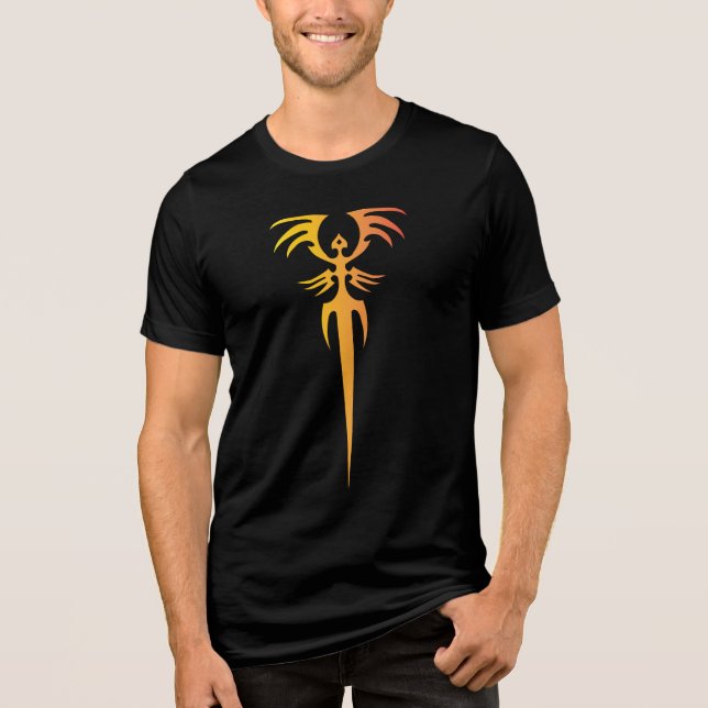 Dark Tribal Phoenix Emblem – Mythic Symbol (Frente)