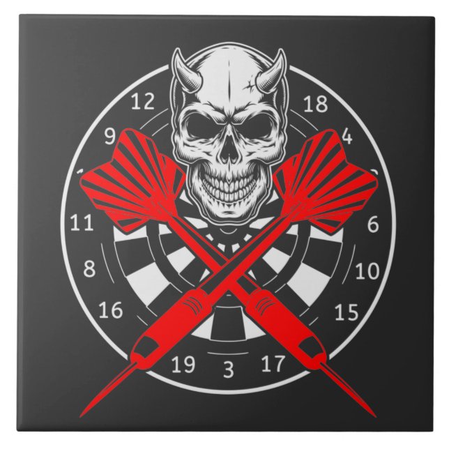 Dartboard Darts Skull (Frente)