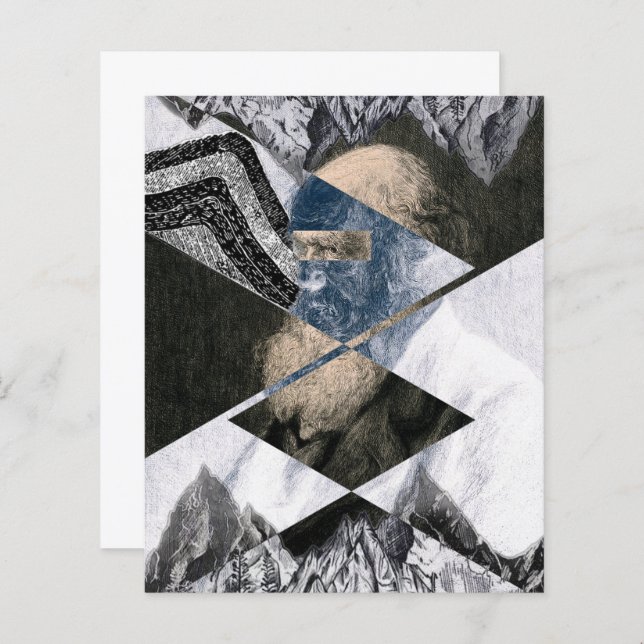 Darwin Era Uma Folha De Papel Plana Impressão Geól (Frente/Verso)