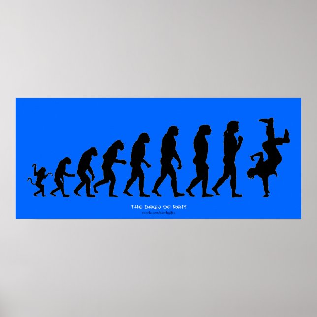 Darwin's "The Dawn of RAP" Art Poster (Frente)