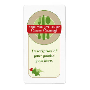 Das etiquetas da cozinha do Natal