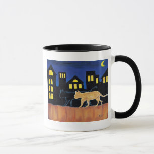 Das "meninas da noite caneca de café para fora"
