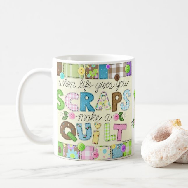 "Das sucatas estofar" personalizou a caneca (Com Donut)