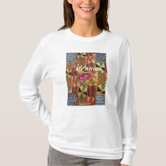 DASCOTT Minha África, camiseta branca de manga com