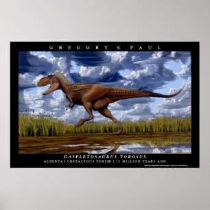 Daspletosaurus Greg Paul do poster do dinossauro