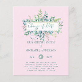 Data da Alteração do Evento Verde Eucalyptus