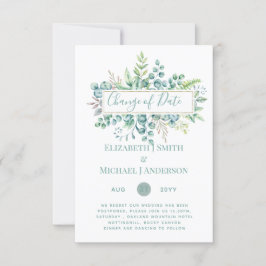 Data da Alteração do Evento Verde Eucalyptus