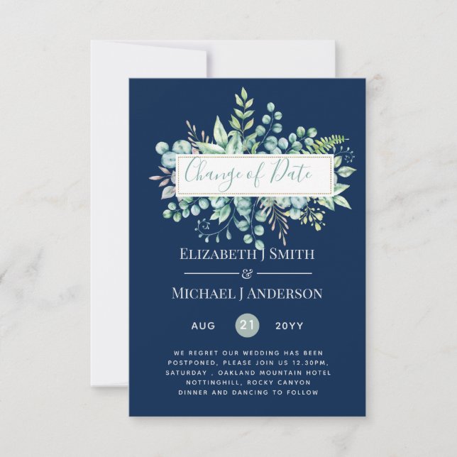 Data da Alteração do Evento Verde Eucalyptus (Frente)