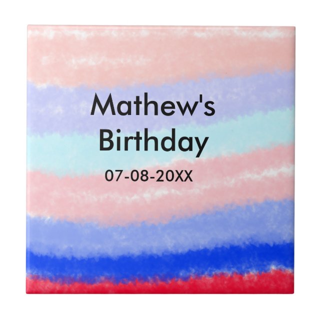 Data de adição de nome de aniversário de garoto am (Frente)