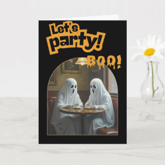 Data de Café Spooky | Convite para o Halloween do