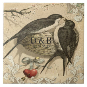 Data francesa do casamento da decoração do ninho