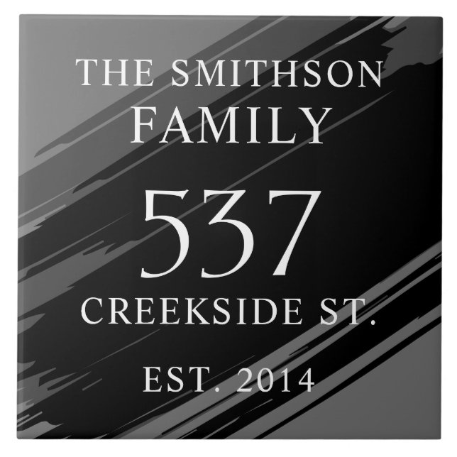 Data Negra Moderna Estabelecida Endereço Palco (Frente)