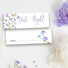 Data Noite Idea Purple Wildflower Advance Card