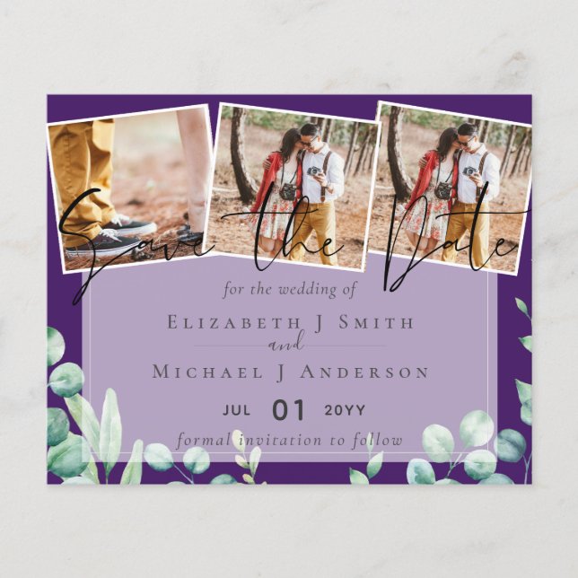 Datas de Salvamento do Noivado PHOTO Eucalyptus Gr (Frente)