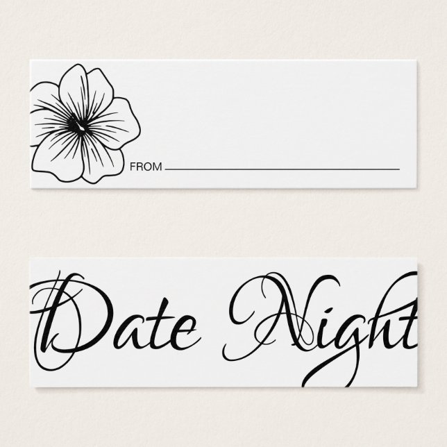 Date Night Suggestion Cards (Frente & Verso)