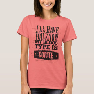 Datilografe a camisa do café T