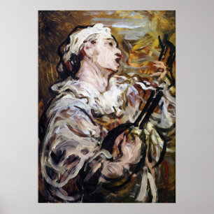 Daumier's Pierrot art poster