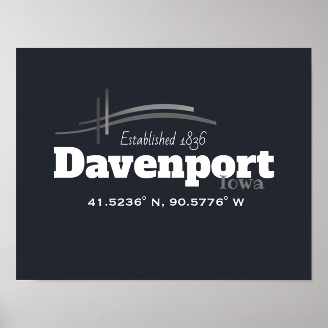 Davenport, Iowa Coordination Poster (Frente)
