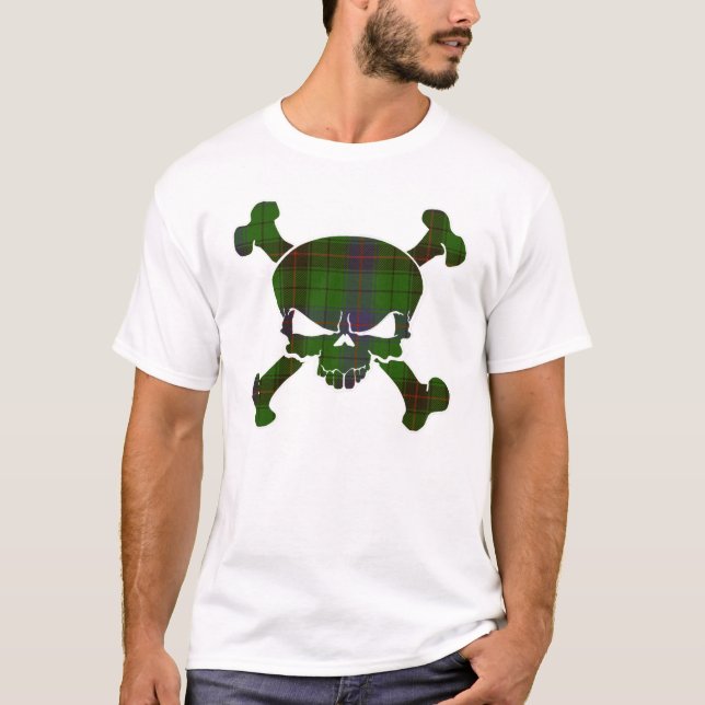 Davidson Tartan Skull Sem Camisa De Faixa (Frente)