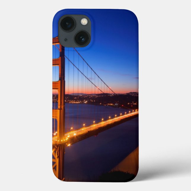 Dawn over San Francisco and Golden Gate Bridge. (Verso)
