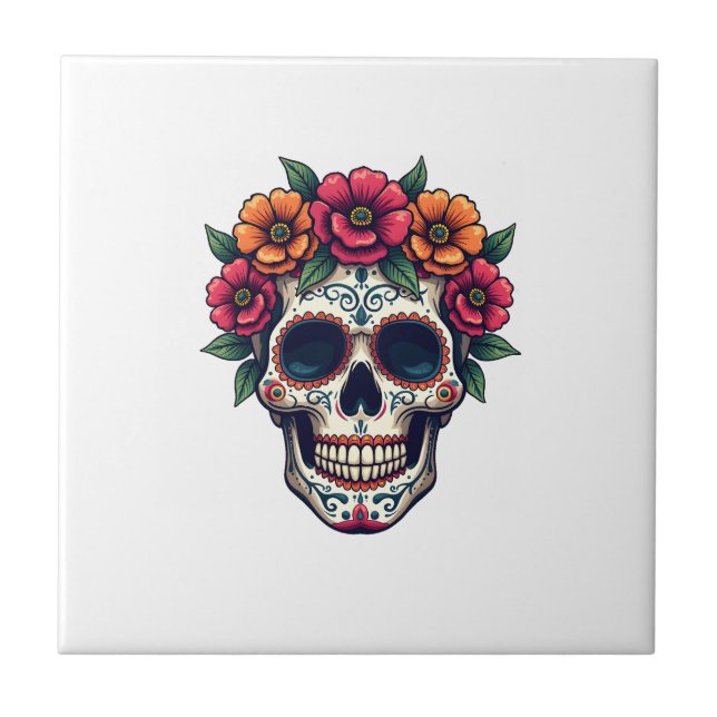 Day of the Dead Sugar Skull � Dia de los Muertos S (Frente)