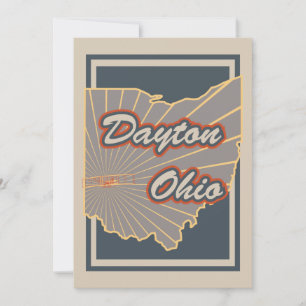 Dayton, Ohio Art Impressão - Viagem Trabalho de ar