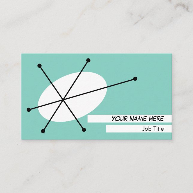 Dazzle Blue cartão de visita back (Frente)