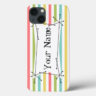 Dazzle Stripe Classic Name iPad Mini horizontal