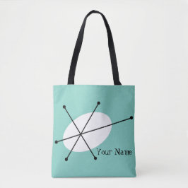 Dazzle Texto azul por toda a bolsa