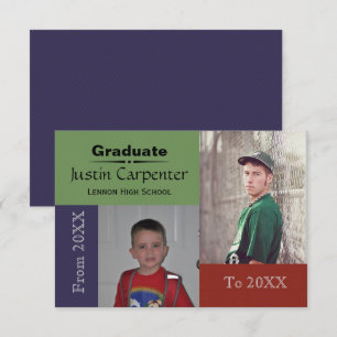 De 20XX a 20XX 2 Foto - Anúncio de Graduação 3x5