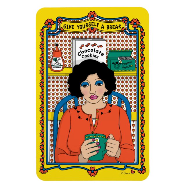 Dê a si mesmo um ímã de refrigeração Break_B_4x6 (Vertical)