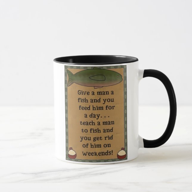 dê a um homem uma caneca dos peixes (Direita)