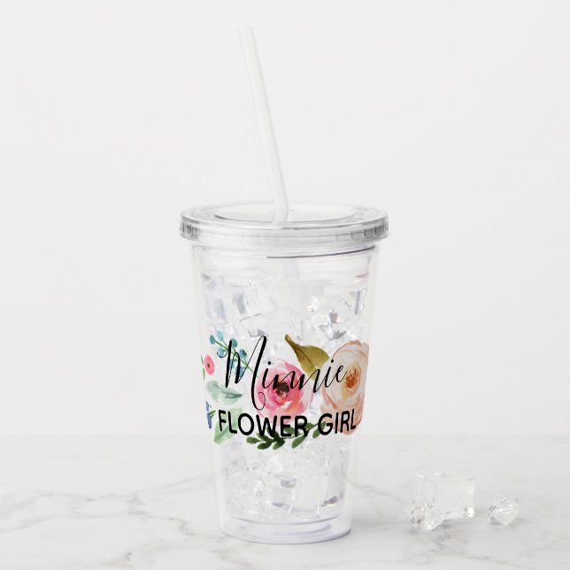 De Acrílico Copo personalizado do florista (Gelo frontal)