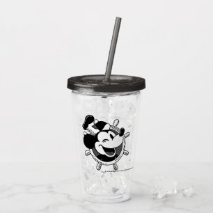 De Acrílico Copo Retro Steamboat Willie