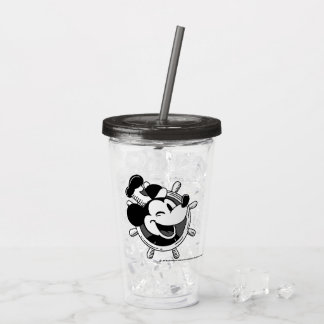 De Acrílico Copo Retro Steamboat Willie