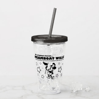 De Acrílico Copo Steamboat Willie