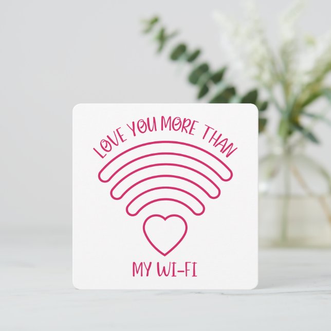 De Agradecimento Amo Você Mais - Cartão do Dia dos Namorados (Em pé/Frente)