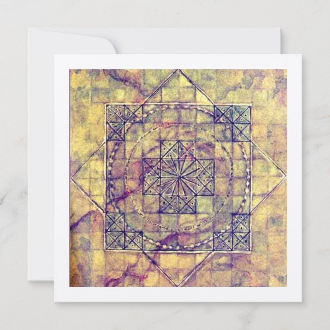 De Agradecimento Antiga Nazca Mandala, Peru. Cartão (Frente)