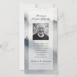 De Agradecimento As nuvens agradecem-lhe cartão com fotos do