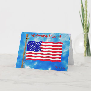 De Agradecimento Bem-vindo ao Cartão Doméstico para Servicemen,