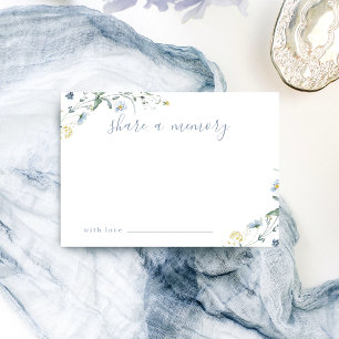 De Agradecimento Blue Wildflower Rustic Boho compartilha um cartão