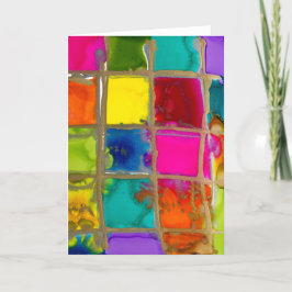 De Agradecimento Bright Squares Lovitude Obrigado Cartão Nota