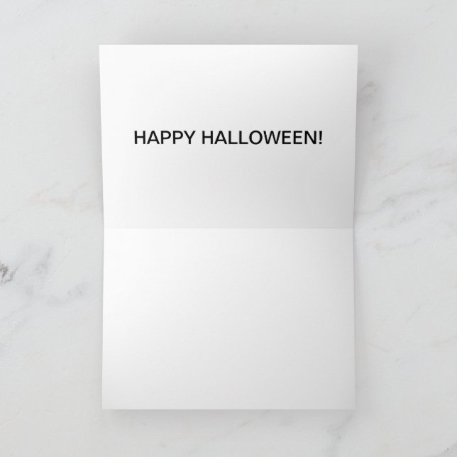 De Agradecimento CARTÃO 5X7 feliz halloween. (Interior)