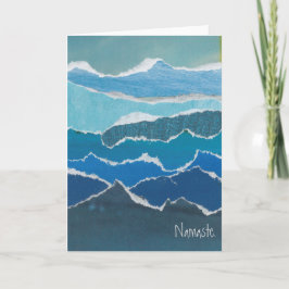 De Agradecimento Cartão Azul "Namaste" do artista Heather Pierce