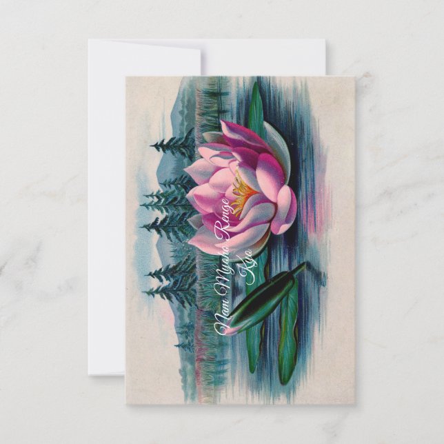 De Agradecimento Cartão Budista Lotus Nam Myoho Renge Kyo (Frente)