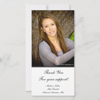 De Agradecimento cartão com fotos do Pageant "Obrigado"