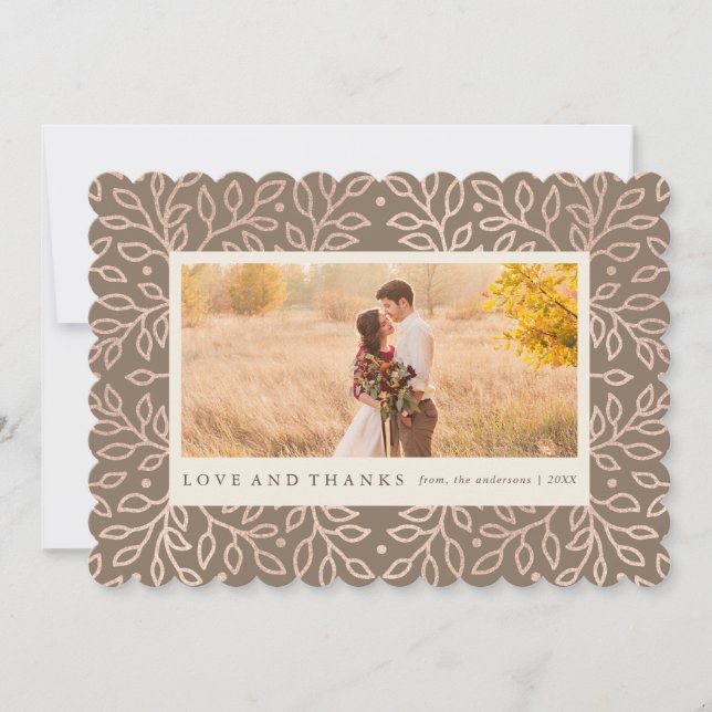 De Agradecimento Cartão com fotos grato da queda (Frente)