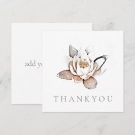 DE AGRADECIMENTO CARTÃO COMEMORATIVOS FOLHA ÚNICA: OBRIGADO: LOTUS 